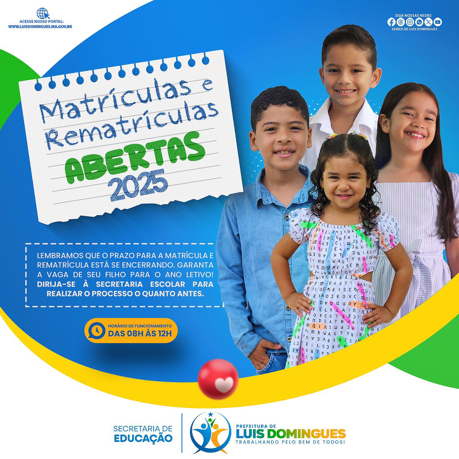 Matriculas e rematrículas 2025