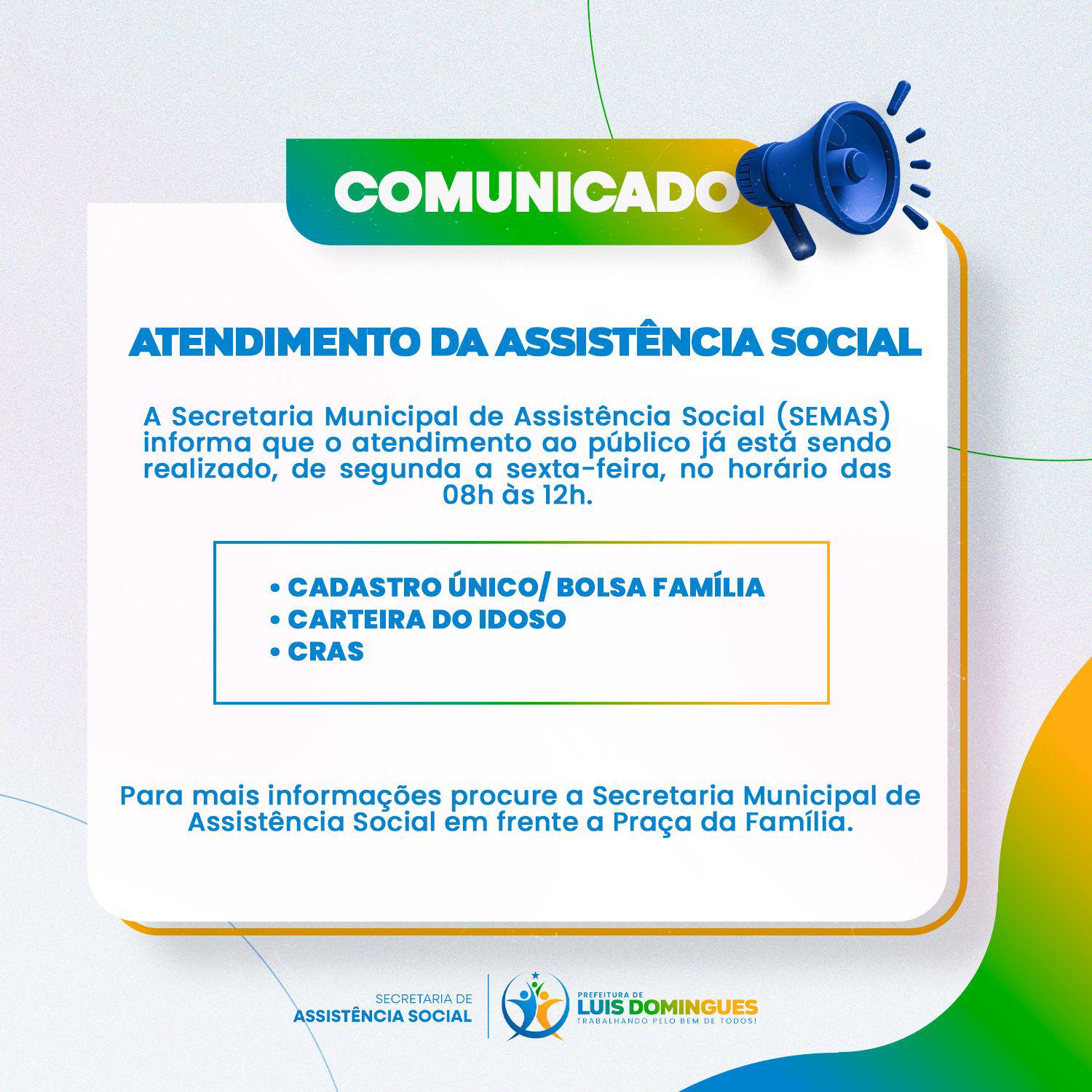 Atendimento da assistência social
