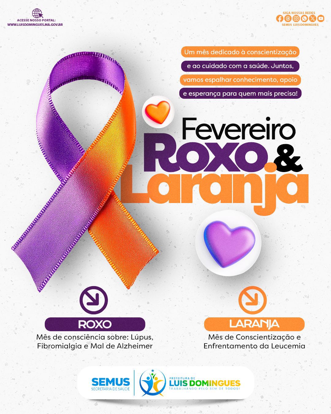 Fevereiro Roxo e Laranja